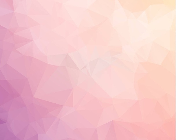 mehrfarbige, violette, rosa polygonale Illustration, die aus Dreiecken besteht. geometrischer Hintergrund  - Vektor, Bild