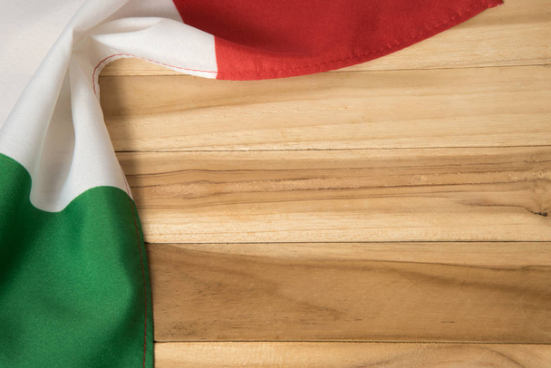 A fa háttér Olaszország zászlaja - Fotó, kép