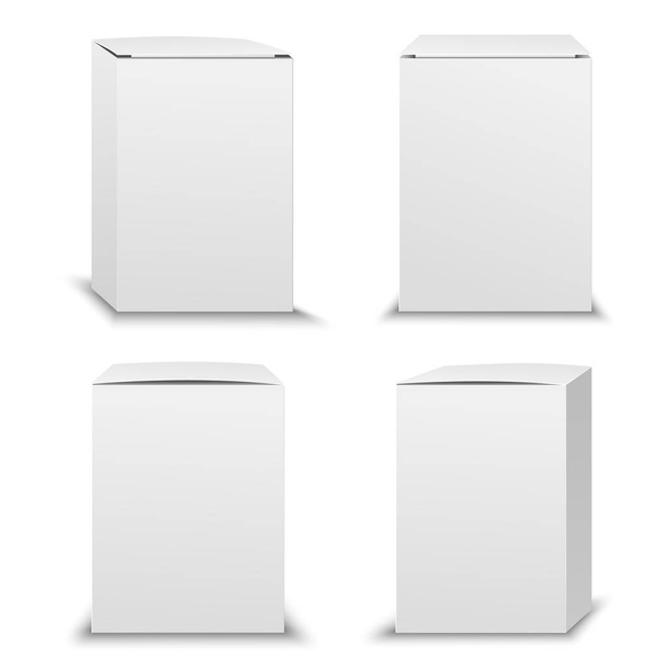 Реалістична біла коробка пакунків
 - Вектор, зображення