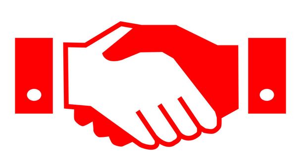 Kézfogás, partnerség - stock vector - Vektor, kép