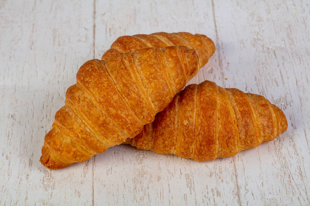 Delicious traditional baked french croissant  - Photo, Image