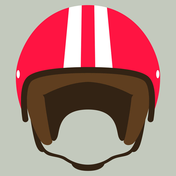 motocykl helma vektorové ilustrace, ploché styl - Vektor, obrázek