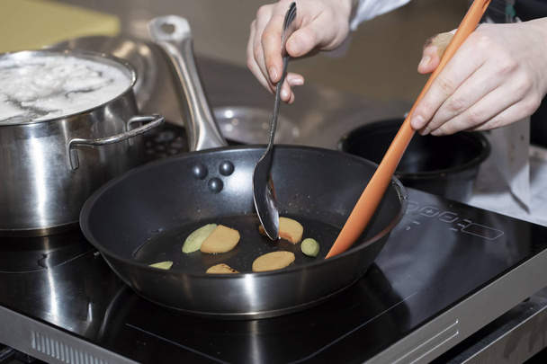 Cooking in a frying pan - Foto, Imagem
