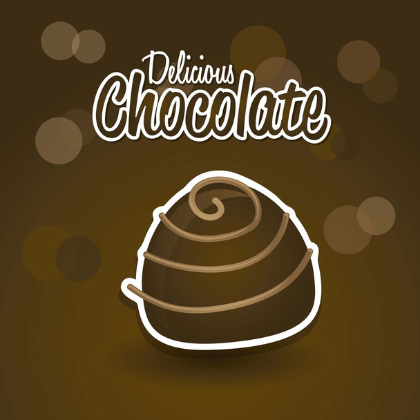 chocolate truffle - Vector, Image