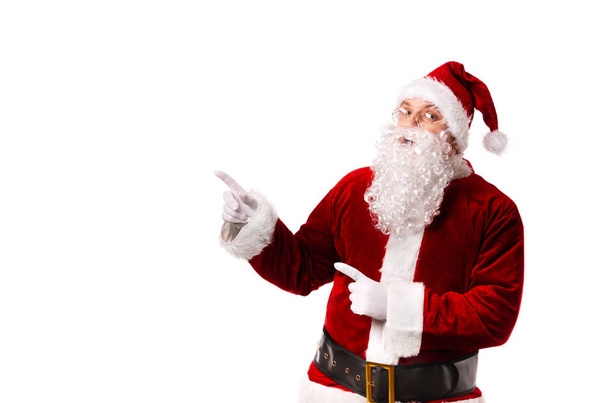 Santa Claus on white background - Фото, зображення