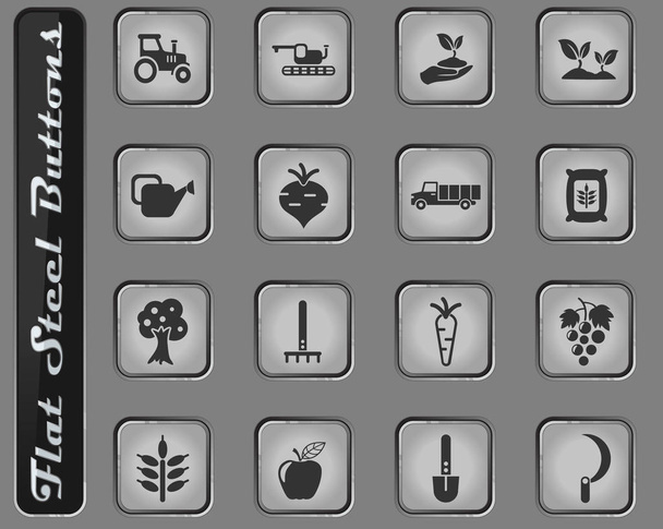 agricaltural icon set - Vector, Image