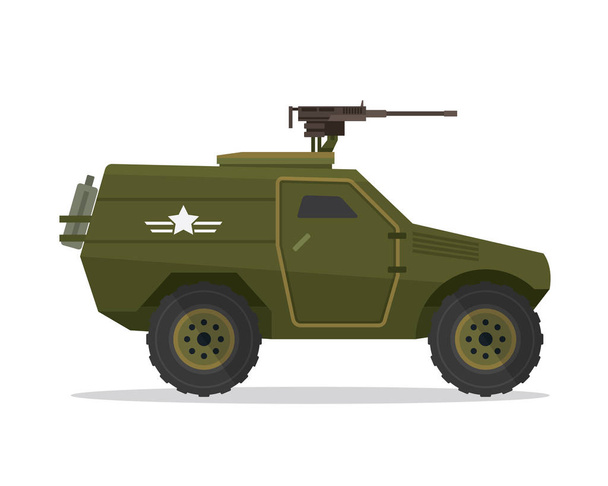 Modern Military Vehicle Illustration, Suitable For Game Asset, Icon, Infographic, and Other Military Graphic Purpose - Vektor, obrázek