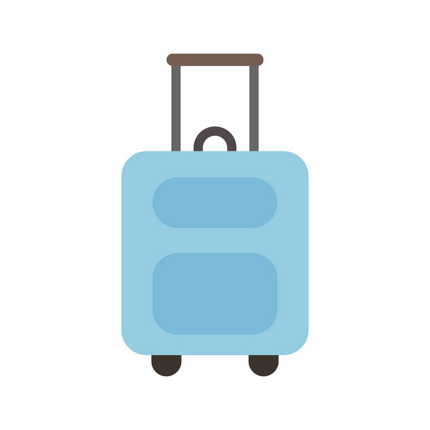 Ícone de bagagem vetorial. Ilustração plana. Vetor colorido símbolo de bagagem de viagem
.  - Vetor, Imagem