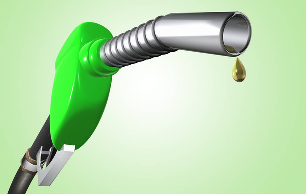 3D Rendering of a Gas Pump with clean fuel - Photo, Image