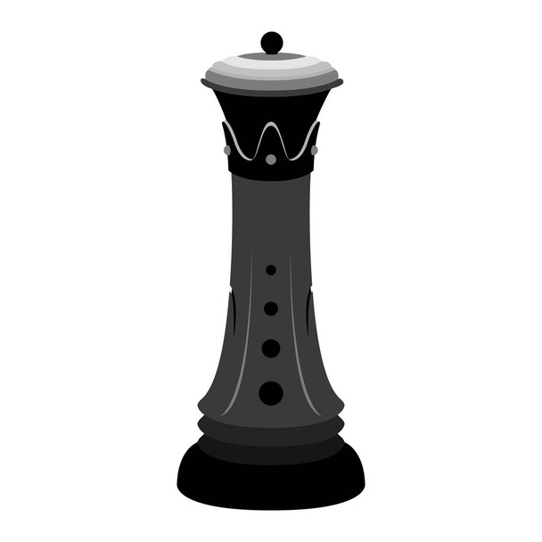 Silhouette of a queen chess piece - Вектор, зображення