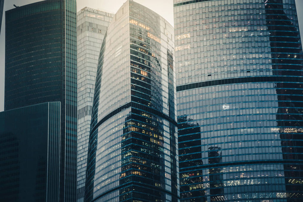 Federation Tower, business centre in Moscow city skyscrapers. - Фото, изображение