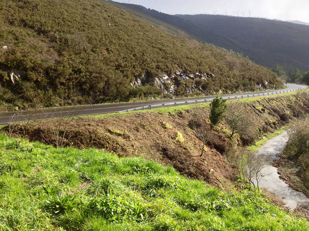 Beautiful view of landscapes of Carnota. Province of La Coruna, Galicia, Spain - Photo, Image