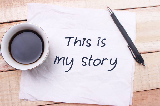 Это моя история, бизнес-мотивация, рациональные цитаты, типография слов. - Фото, изображение
