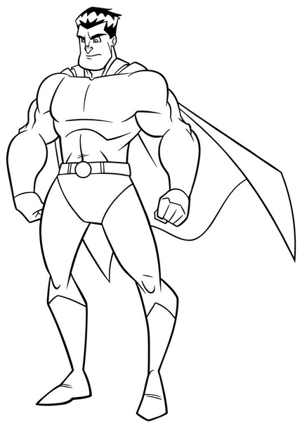 Superhero Watch Line Art - Vector, afbeelding