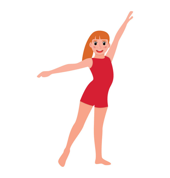 Dance posture flat icon design - Vektor, Bild