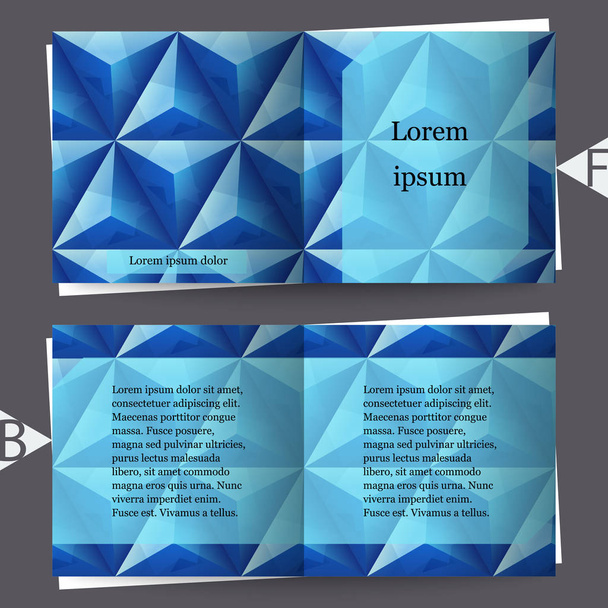 Fondo abstracto con patrón geométrico. Plantilla de folleto. Eps10 Ilustración vectorial
 - Vector, Imagen