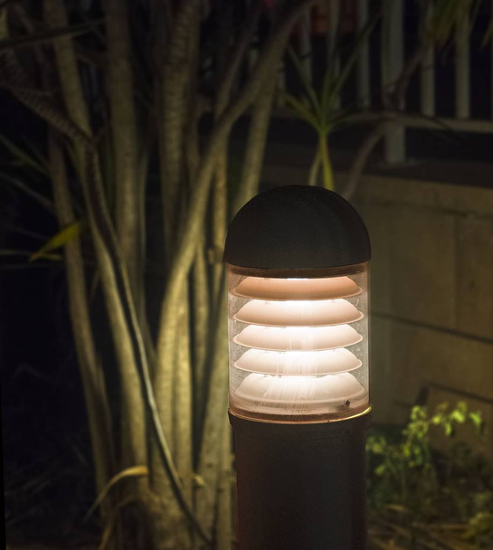 Modern garden lighting electrical halogen illuminator. - Photo, Image