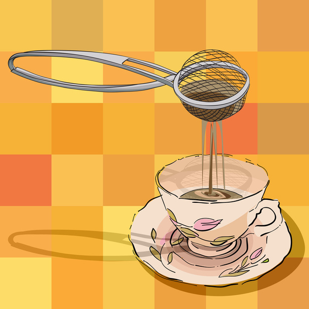 Sitko do herbaty i Puchar - Zdjęcie, obraz