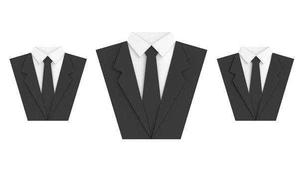 τρεις χαρτί κοστούμι - Φωτογραφία, εικόνα