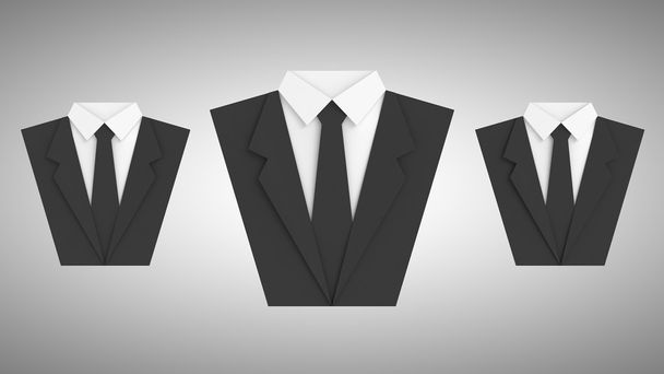 three paper suit - Photo, Image