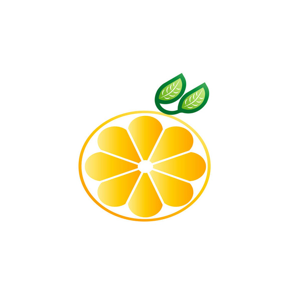 orange icon vector , fruit juice - Vector, Image