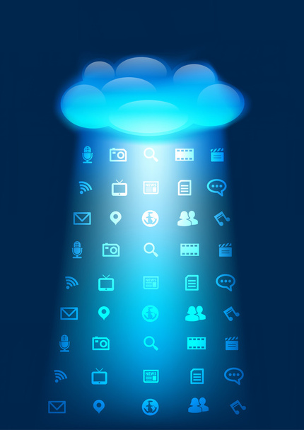 Cloud Computing - Vektor, Bild