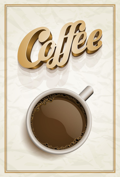 Plantilla de cartel de café
 - Vector, imagen