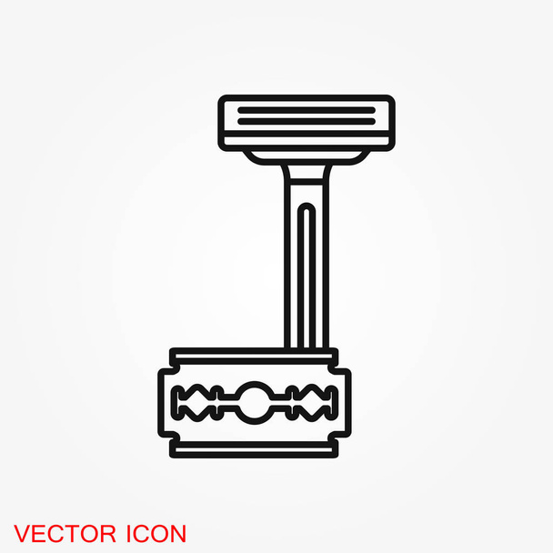 Barber icon vector, salon hair dryer, hair curler for web and mobile - Vector, Image