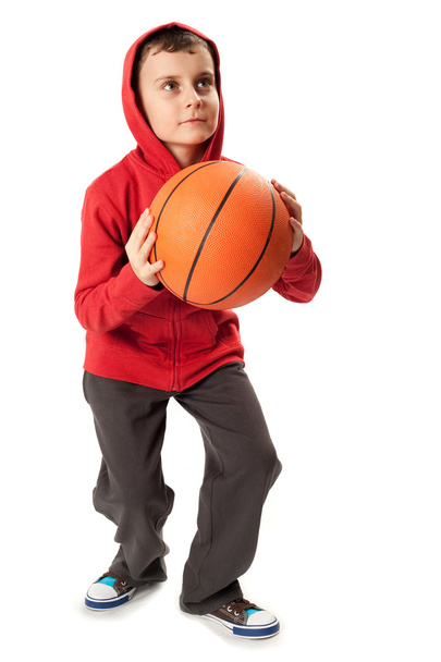 Kid with basketball - Foto, Bild