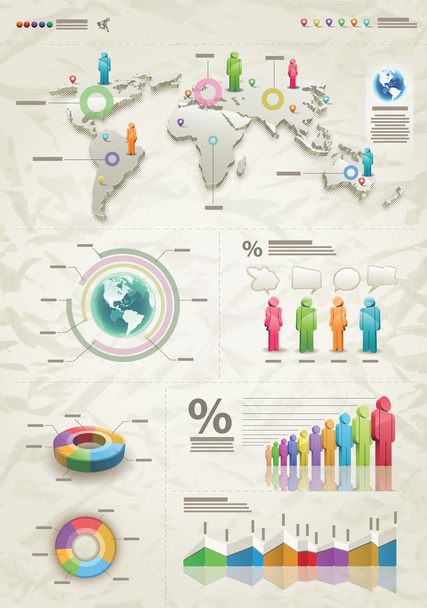 infografik-beige - Vektor, Bild