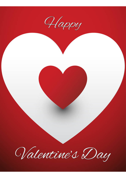Valentines Vetor de design de cartão de saudação
 - Vetor, Imagem