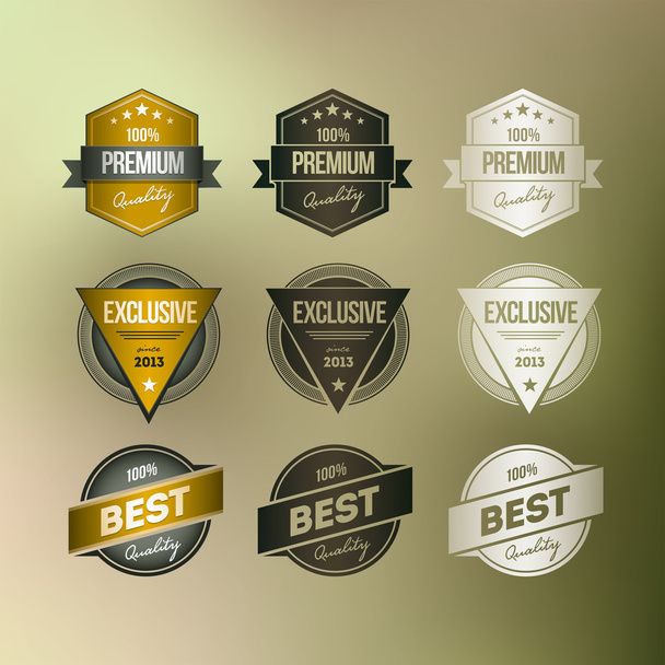 Retro Badge Collection - Vector, Image