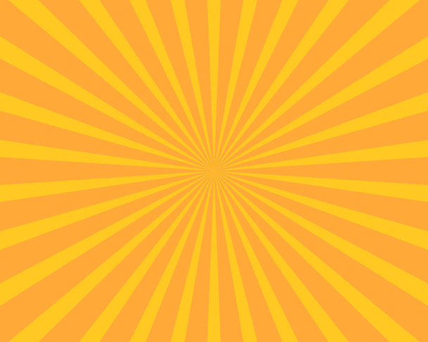 黄色の太陽バーストの図のベクトルの背景。抽象と壁紙のコンセプト. - ベクター画像