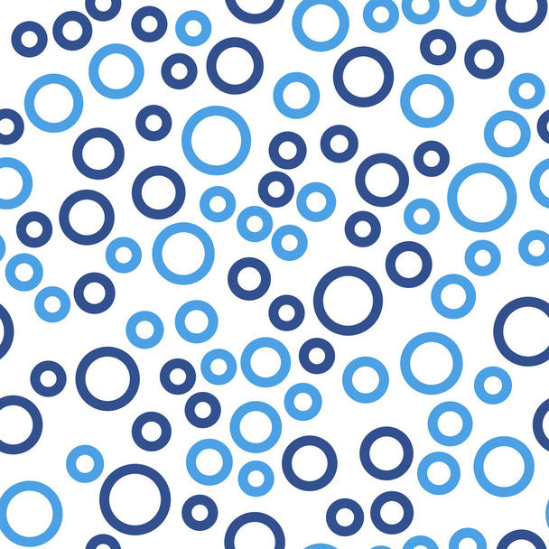 Seamless pattern background. Abstract and Modern concept. Geometric creative design stylish theme. Illustration vector. Blue and white color. Circular Technology shape - Vektor, kép