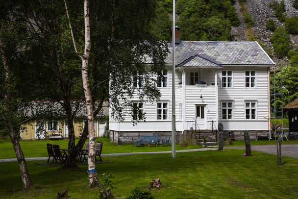 Pohled malé město Norska Orve Ardala - Fotografie, Obrázek