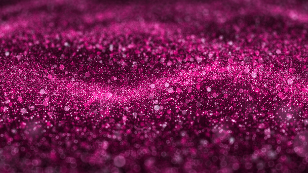 Shiny pink glitter background Christmas abstract seamless VJ loop motion particles - Footage, Video