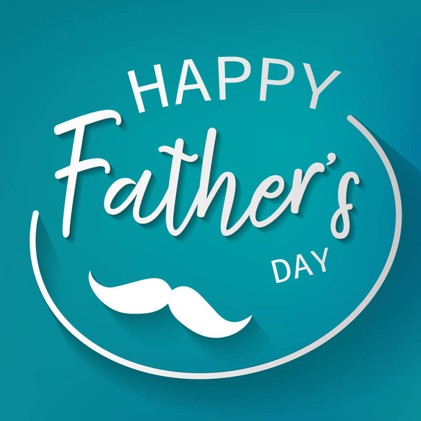 Happy father day graphic design background. Decoration and Celebration card concept. Wallpaper and Paper art theme. Daddy day and holiday theme. - Vector, Image