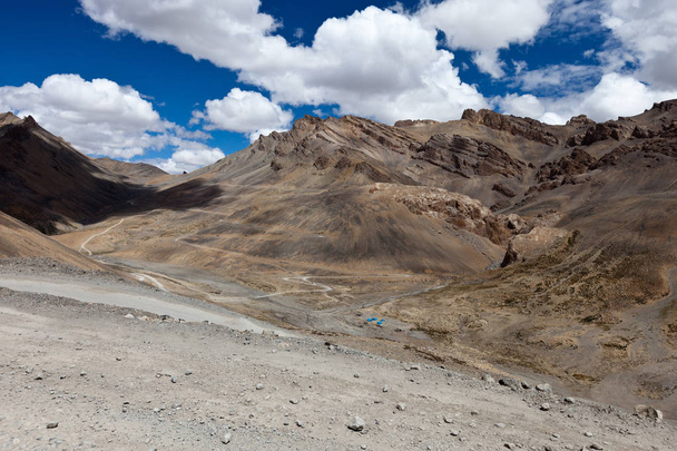 beautiful mountain landscape in Himalayas, province Ladakh, India - Fotoğraf, Görsel