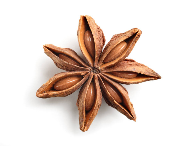 star anise grains isolated - Photo, Image