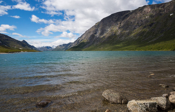 The landscape of the Norwegian national park Jotunheimen - 写真・画像