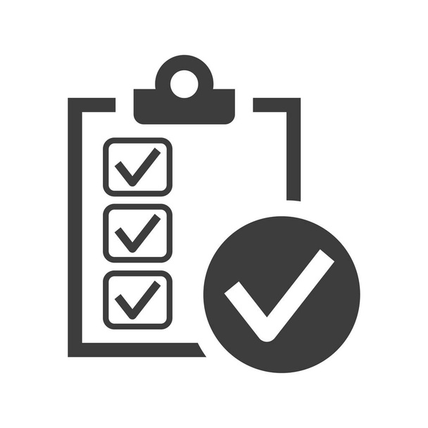 Checklist icon on white background. Vector illustration - Vector, Image