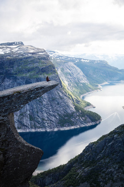 Amazing canyon view in Norway - Foto, afbeelding