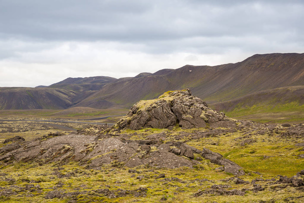 Beautiful Mountain Landscape in Reykjanesfolkvangur, Iceland. - Photo, image