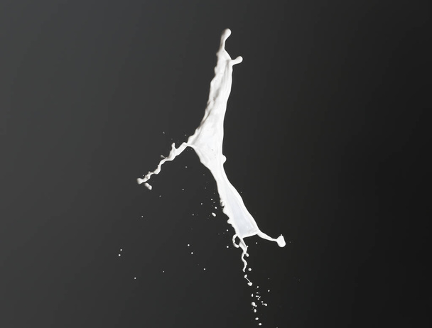 éclaboussure de lait sur fond sombre
 - Photo, image