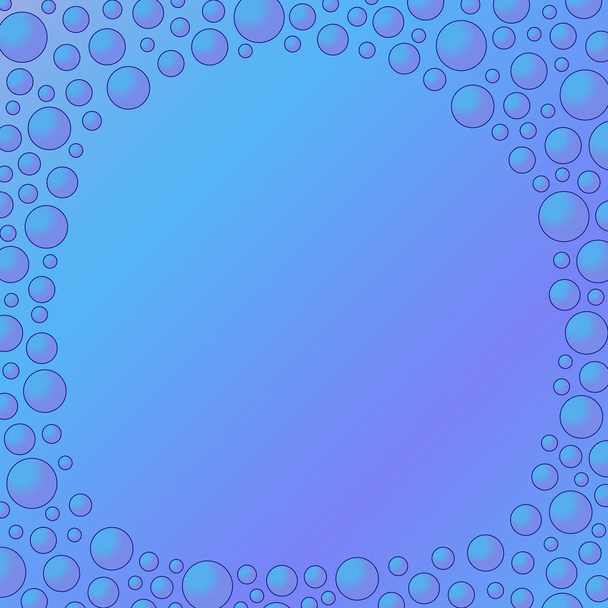 blauwe achtergrond met bubbels - Foto, afbeelding