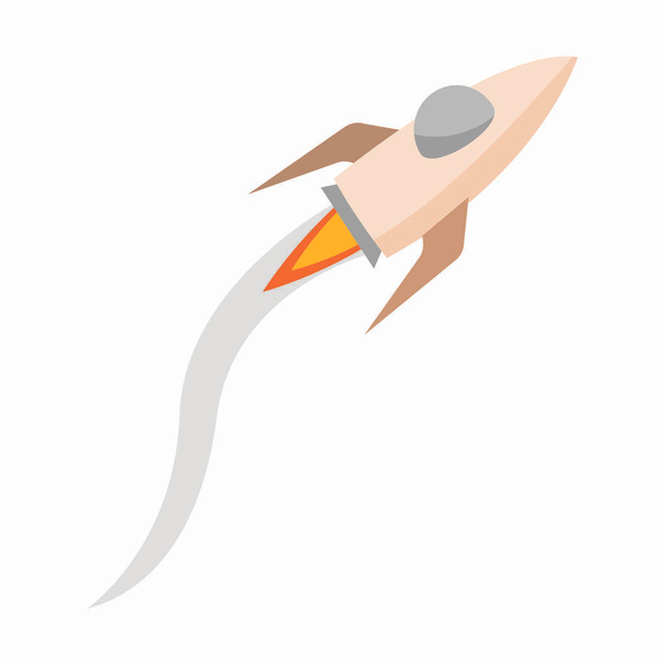 Rocket in fly - Διάνυσμα, εικόνα