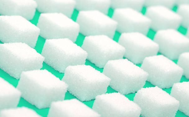 weiße süße Zuckerwürfel nahtloses Muster - Foto, Bild