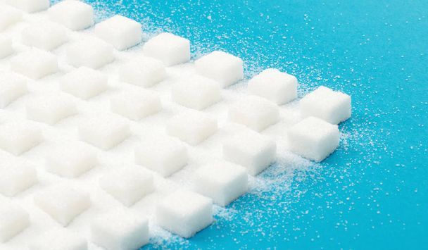 blanco dulce azúcar cubos patrón sin costura
 - Foto, imagen