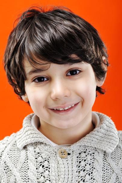 Closeup portrait of real child - Photo, image
