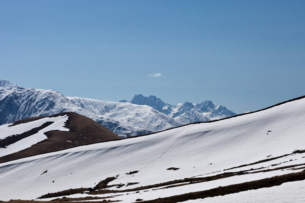 The Caucasus Mountains are a mountain system in West Asia, Georgia - Fotó, kép